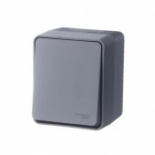 Выключатель 1 кл о/п АНТРАЦИТ AtlasDesign PROFI IP54 10 АХ (12/96) ATN544011
