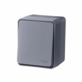 Выключатель 1 кл о/п АНТРАЦИТ AtlasDesign PROFI IP54 10 АХ (12/96) ATN544011