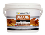 Эмаль для пола акриловая золотисто-коричневая Лакра 0,9кг (6) купить в каталоге интернет магазина СМИТ с доставкой по Улан-Удэ