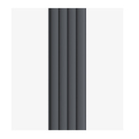 Панель Стеновая Реечная МДФ Stella Wave De Luxe Black Lead 2700*119*16 (4шт.упак.)