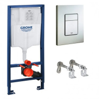 Система инсталляции для унитаза GROHE RAPID SL 3 в 1 арт.38772001(прямоугольная панель)