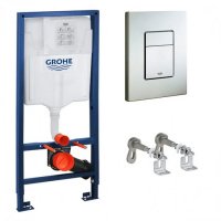 Система инсталляции для унитаза GROHE RAPID SL 3 в 1 арт.38772001(прямоугольная панель)