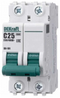 Выключатель-автомат DEKraft ВА -101 25А 2п. х-ка C 4,5кА