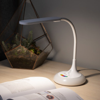 Светильник настольный с/д Эра NLED-481-10W-W с RGB ночником белый (Б0048591) купить в каталоге интернет магазина СМИТ с доставкой по Улан-Удэ