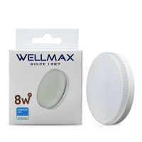 Лампа светодиодная  GX53 8W дневной свет WELLMAX 6,5К