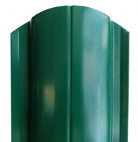 Штакетник металлический ELLIPSE 19*126мм (ПЭ-01-6005-0,45мм) (фигурный верх)1,2м