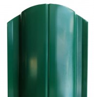 Штакетник металлический ELLIPSE 19*126мм (ПЭ-01-6005-0,45мм) (фигурный верх)1,2м