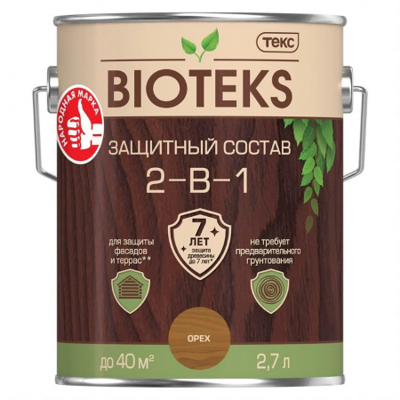 Антисептик лессирующий алкидный BIOTEKS орех 2,7л купить в каталоге интернет магазина СМИТ с доставкой по Улан-Удэ