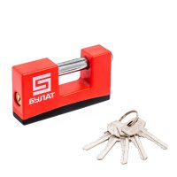 Замок навесной БУЛАТ ВС 1-К95 ПЛ влагозащ. 5кл d=12мм SALE