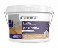 Эмаль для пола акриловая золотисто-коричневая Лакра 0,9кг (6)