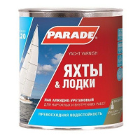 Лак яхтный алкидный полуматовый PARADE L20, 2,5л (3) купить в каталоге интернет магазина СМИТ с доставкой по Улан-Удэ