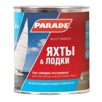 Лак яхтный алкидный полуматовый PARADE L20, 2,5л (3) купить в каталоге интернет магазина СМИТ с доставкой по Улан-Удэ