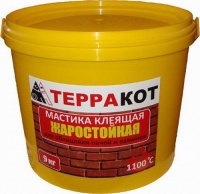 Мастика для печей и каминов Терракот термостойкая 2,5кг (4) купить в каталоге интернет магазина СМИТ с доставкой по Улан-Удэ