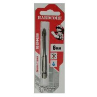 Сверло по стеклу и кафелю 6мм 2 грани "Hardcore" (150006)