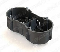 Подрозетник для 2-мест.141х70х45 IP30 в бетон GE40007