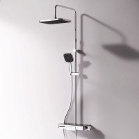 Душевая система AM.PM Above W F079W300,см-ль-полка д/в/д ТМС,штан. 1030-1460,верх.д 310х220,руч.д 108х108, хром