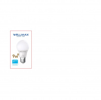 Лампа светодиодная  шар A60 9W Е27 нейтральный белый свет WELLMAX 4К купить в каталоге интернет магазина СМИТ с доставкой по Улан-Удэ