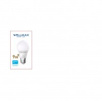 Лампа светодиодная  шар A60 9W Е27 нейтральный белый свет WELLMAX 4К купить в каталоге интернет магазина СМИТ с доставкой по Улан-Удэ