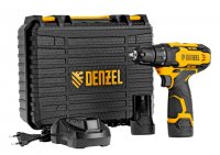 Шуруповерт Denzel CDQ-12, Li-Ion, 12В, 30Нм, 2акк 1,5Ач +ЗУ +кейс (26106)