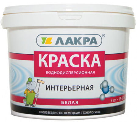 Краска в/д Интерьерная Лакра 14кг  купить в каталоге интернет магазина СМИТ с доставкой по Улан-Удэ