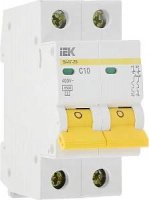 Выключатель-автомат IEK ВА 47-29 2P 10A 4,5кА хар-ка C