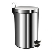 Ведро из нерж стали круглое 12 л, хром, (112) САНАКС