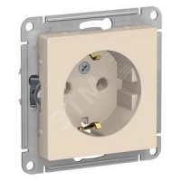 Розетка 1гн с/п с з/к Бежевый AtlasDesign ATN000243 (20/160)