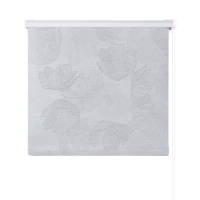 Рулонная штора 65*160 Блэкаут Флора Св.серый (4690440391132)