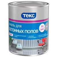 Эмаль для бетонных полов Текс светло-серая 2,7л  купить в каталоге интернет магазина СМИТ с доставкой по Улан-Удэ
