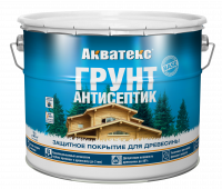 Антисептик грунт алкидный Акватекс, 9л б/ц