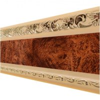 Карниз Ажур потолоч.3-х-рядный карельская береза 3,0 м с пов.R