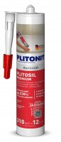 Затирка-герметик для швов PLITONIT Plitosil серебристо-серый (льняной) 310мл (12)