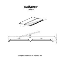 Сайдинг металл. "LбрусXL" 0.36*4м ECOSTEEL Мореный Дуб глянц. (0,5мм) купить в каталоге интернет магазина СМИТ с доставкой по Улан-Удэ