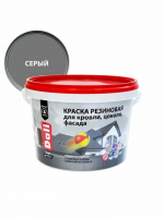 Краска резиновая DALI для кровли и фасада серая  3кг