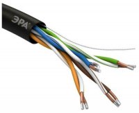 Кабель U/UTP 4PR 24AWG Cat5e CCA PE OUTDOOR SIMPLE ЭРА (305) (Б0044436)