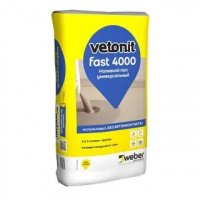 Ровнитель для пола Vetonit 4000 Fast 20кг  слой 3-80мм (54) купить в каталоге интернет магазина СМИТ с доставкой по Улан-Удэ