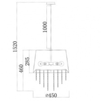Люстра-подвес ESCADA 652/3S E27*60W Black *** купить в каталоге интернет магазина СМИТ с доставкой по Улан-Удэ