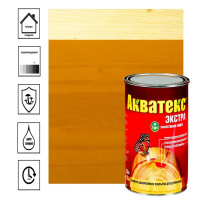 Антисептик лессирующий алкидный п/гл Акватекс Экстра калужница 0,8л 