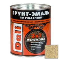 Эмаль Грунт молотковая DALI золотистая, 2л (3)