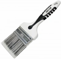 Кисть Decor 2к серебристая премиум щетина  25*15мм (860-025) (12)