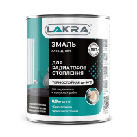 Эмаль алкидная для радиаторов Лакра п/матов. 0,9л (10)