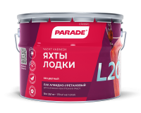 Лак яхтный алкидный полуматовый PARADE L20, 2,5л (3)