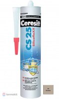 Затирка-герметик для швов Церезит CS25 песчаник 280мл (12)