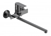Смеситель для ванны VODA Нева/Neva Gun Metal, с аксессуарами, графит, NV31AGM