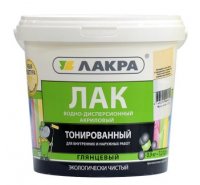 Лак интерьерный акриловый глянцевый Лакра тонированный 0,9кг (6) купить в каталоге интернет магазина СМИТ с доставкой по Улан-Удэ