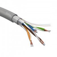 Кабель UTP 4x2x24 AWG Cat5e CCA PVC 305м ЭРА SIMPLE F/UTP экран. Внутренний (Б0044440)