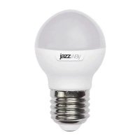 Лампа светодиодная шар G45 7 Вт Е14 белый свет Jazzway 5К