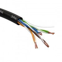 Кабель UTP 4x2x24AWG Cat5e CU PE OUTDOOR 305м. медь,неэкранированный, ВНЕШНИЙ, черный (Б0044427)