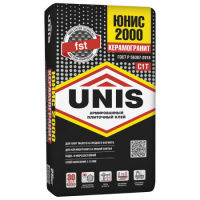 Клей для плитки UNIS 2000 25кг для внутр. и наруж. работ (48)  С1 Т