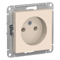 Розетка 1гн с/п б/з Бежевый AtlasDesign ATN000241 (20/160)